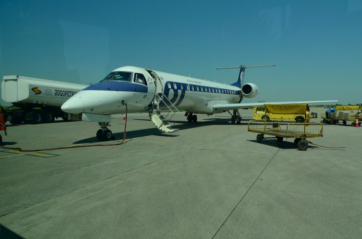 Tästä Belgradin-koneesta melkein myöhästyin.