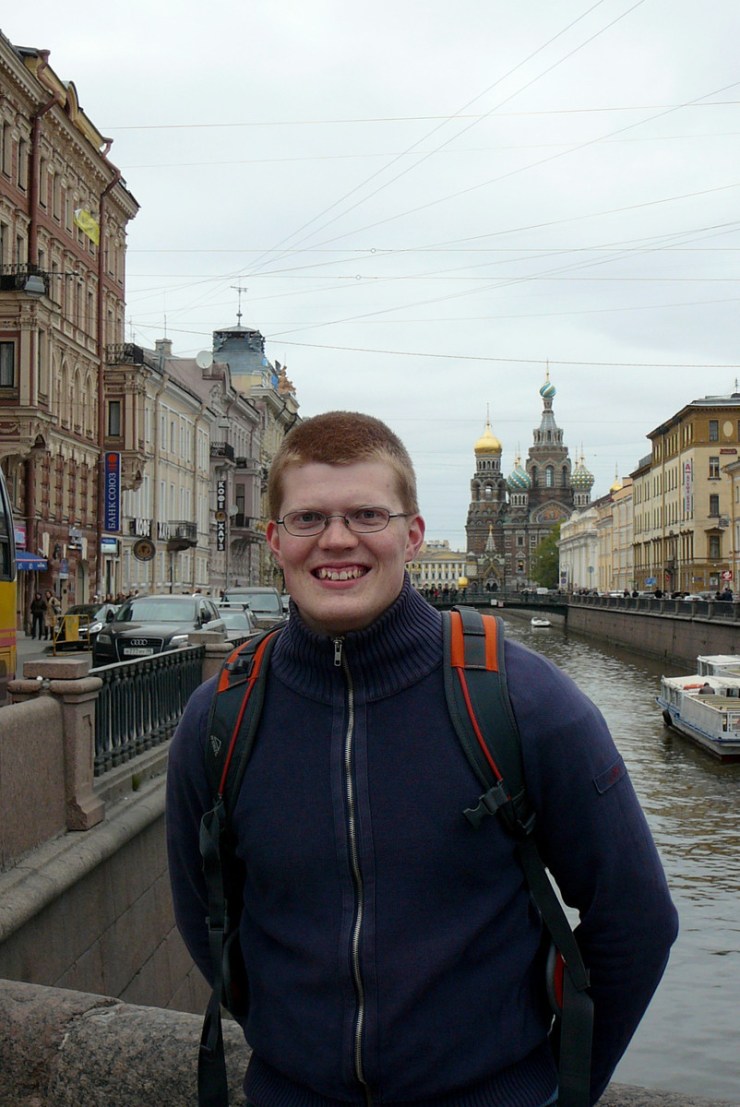 Pietarissa yliopiston ainejärjestöni kanssa toukokuussa 2009.